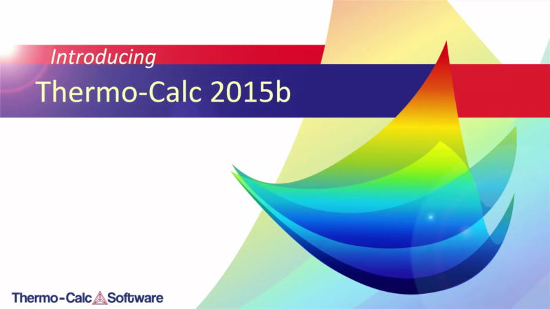 Announcing Thermo-Calc 2015b - Thermo-Calc Software