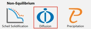 Screenshot of the template icon for the diffusion module DICTRA.