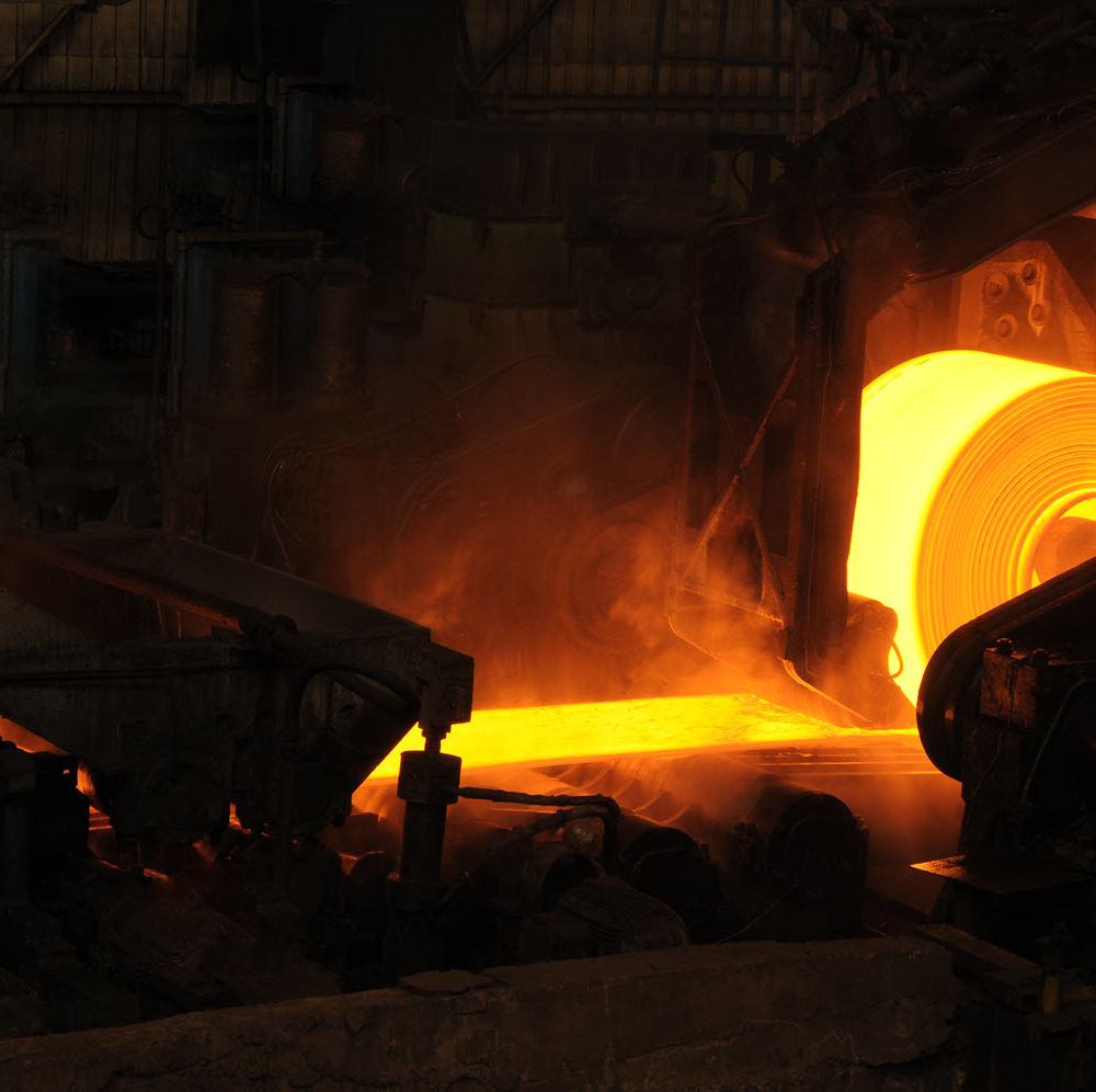 Rolling Hot Steel In Factory - header