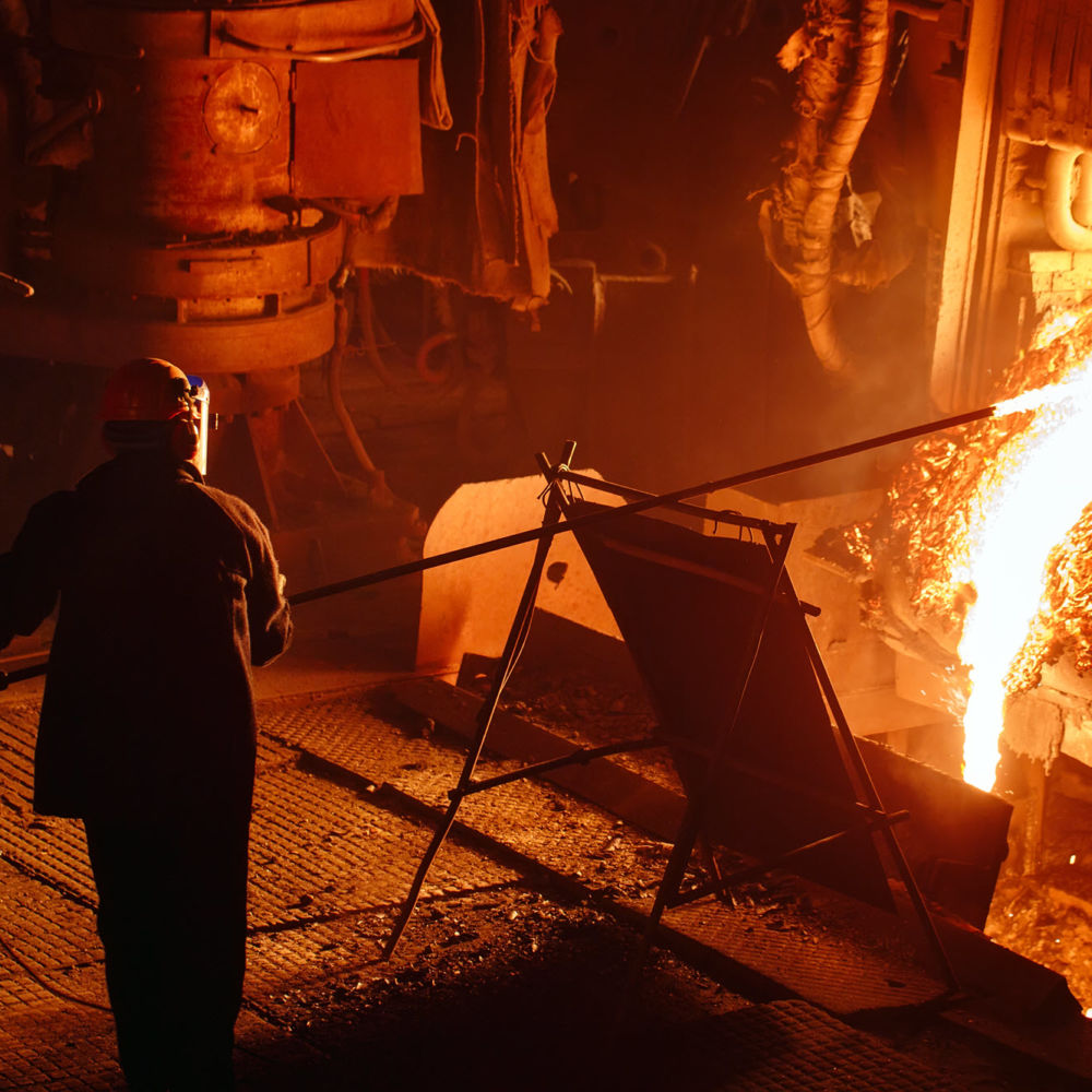 Plant for the production of steel. An electric melting furnace. - Header
