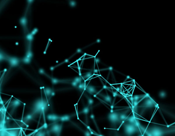 Abstract technology molecules