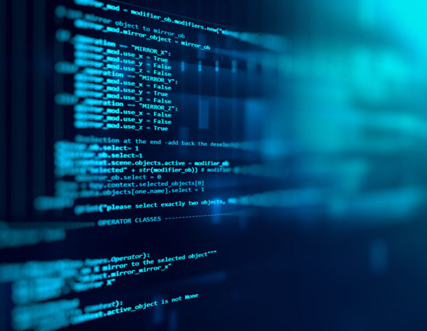 Programming code half image