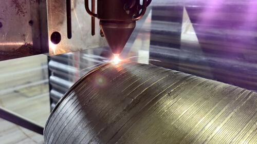 3D printing rocket component.