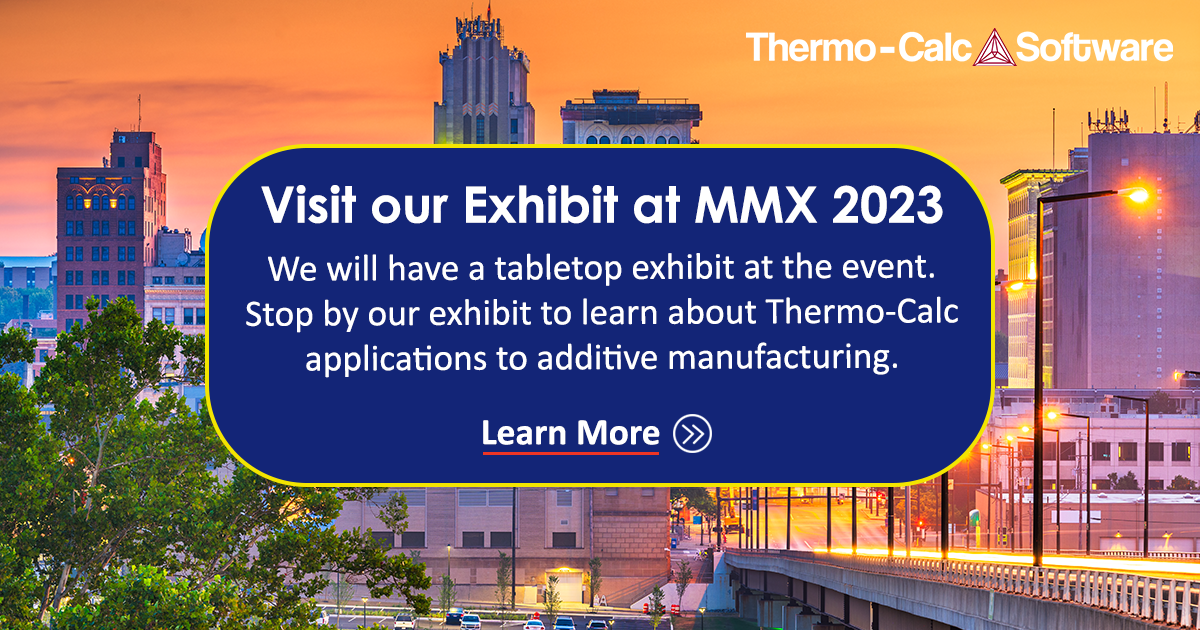 America Makes MMX 2023 ThermoCalc Software