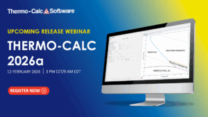 Thermo-Calc Software 2026a release webinar
