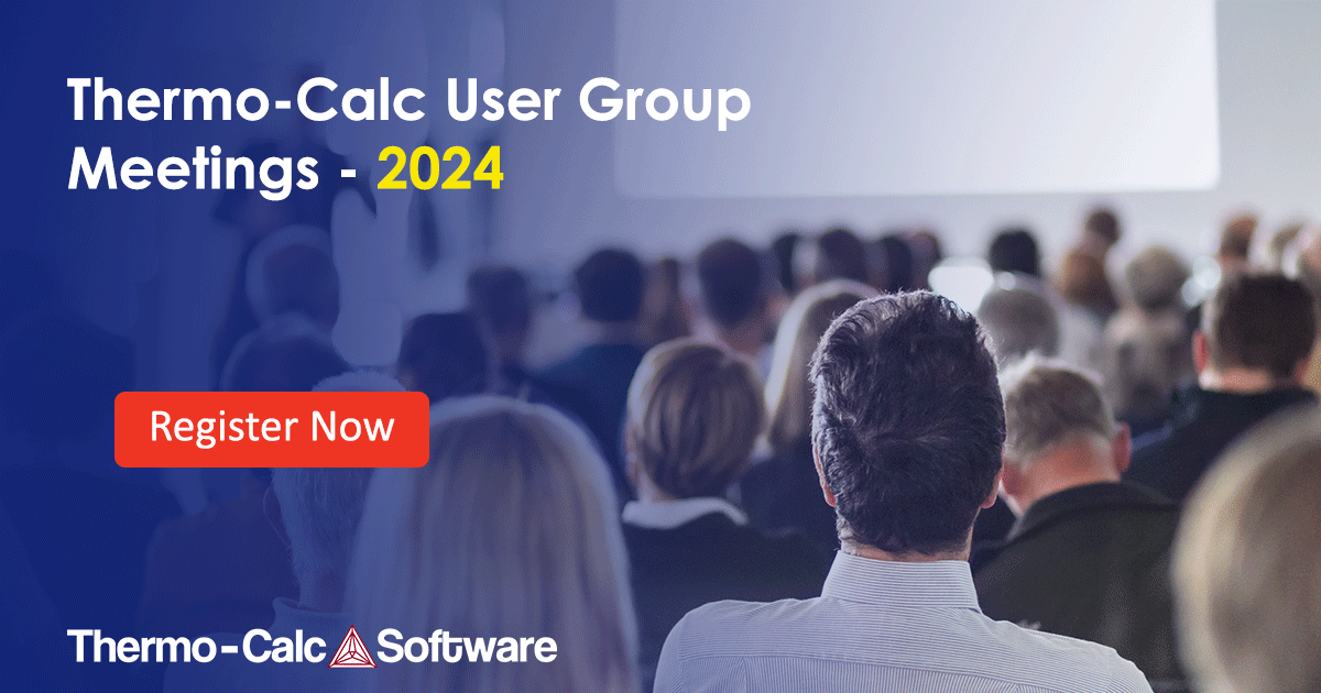 User group meetings 2024 ThermoCalc Software